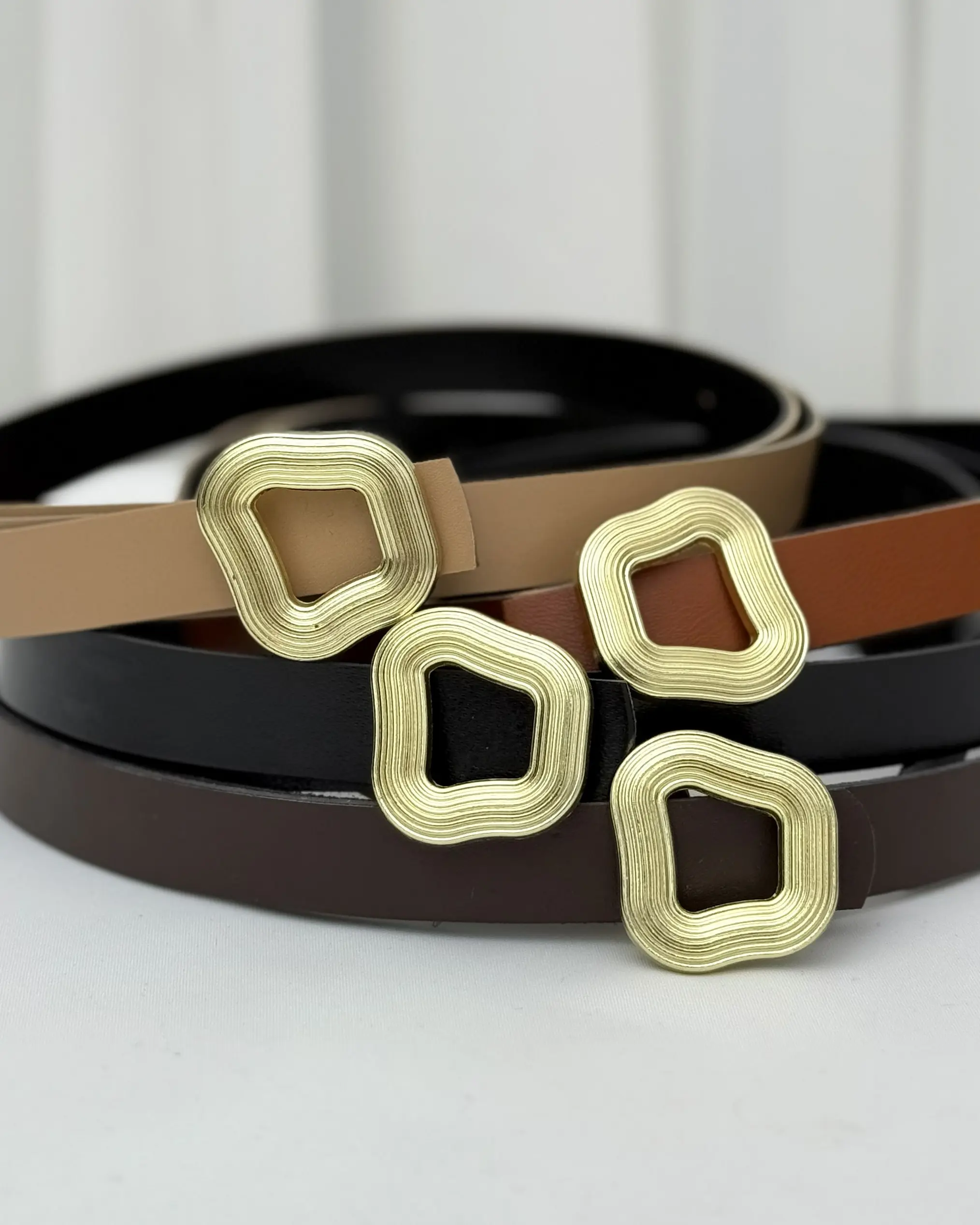 کمربند دخترانه سگک طلایی